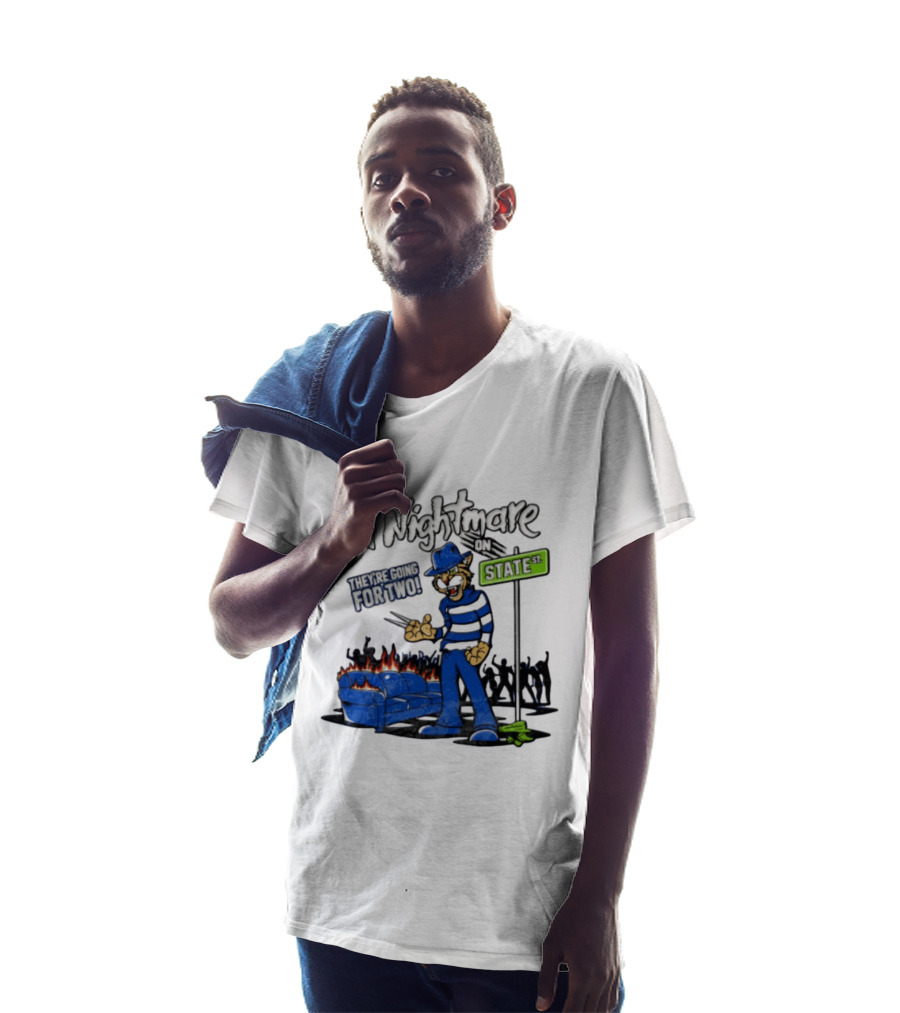 A Nightmare On State Wildcats They're Going For Two T-Shirt