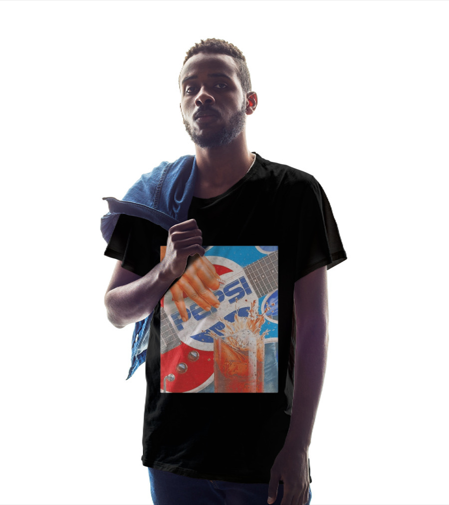Pepsi Guitar Soda Splash Beverage Music Rock N Roll T-Shirt