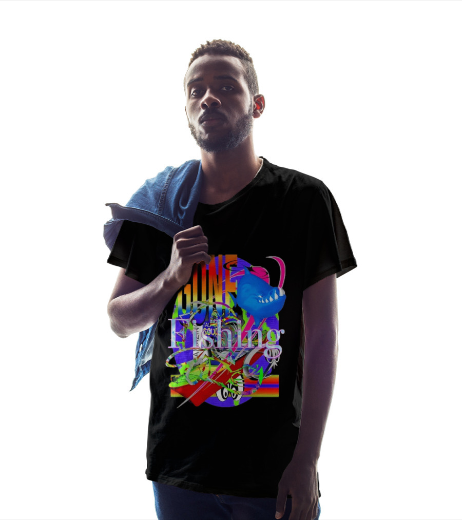 Gone Fishing Amazing Outdoor Adventure Bold Colorful Fish T-Shirt