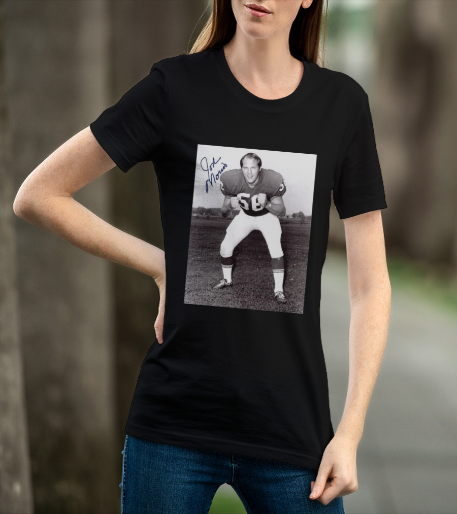 Rip Jon Morris 1942 2026 Signed Photo Vintage Football Player 56 T-Shirt