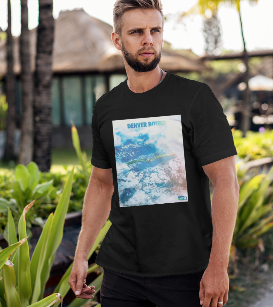 Seattle Seahawks Denver Bound Mountain Flight T-Shirt