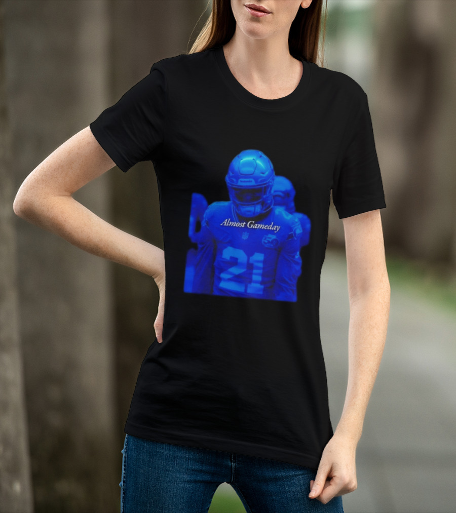 Seattle Seahawks 21 Almost Gameday Football Player T-Shirt