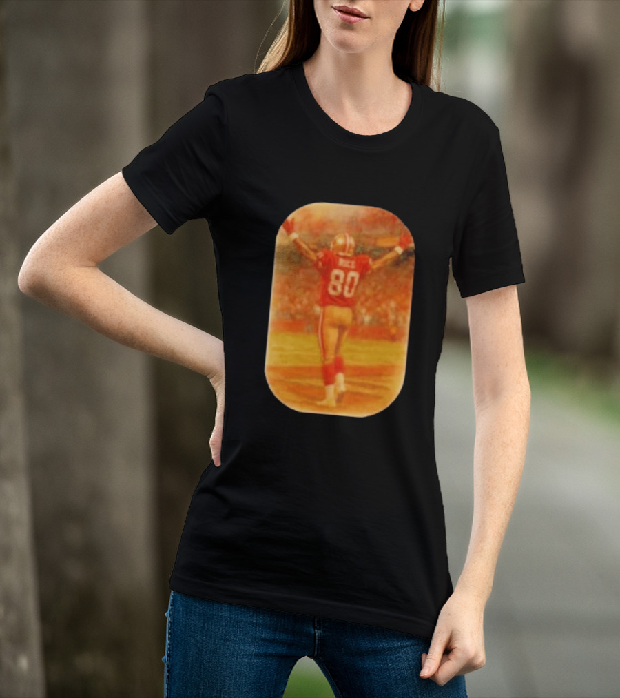Jerry Rice San Francisco 49ers No 80 Iconic Celebration T-Shirt