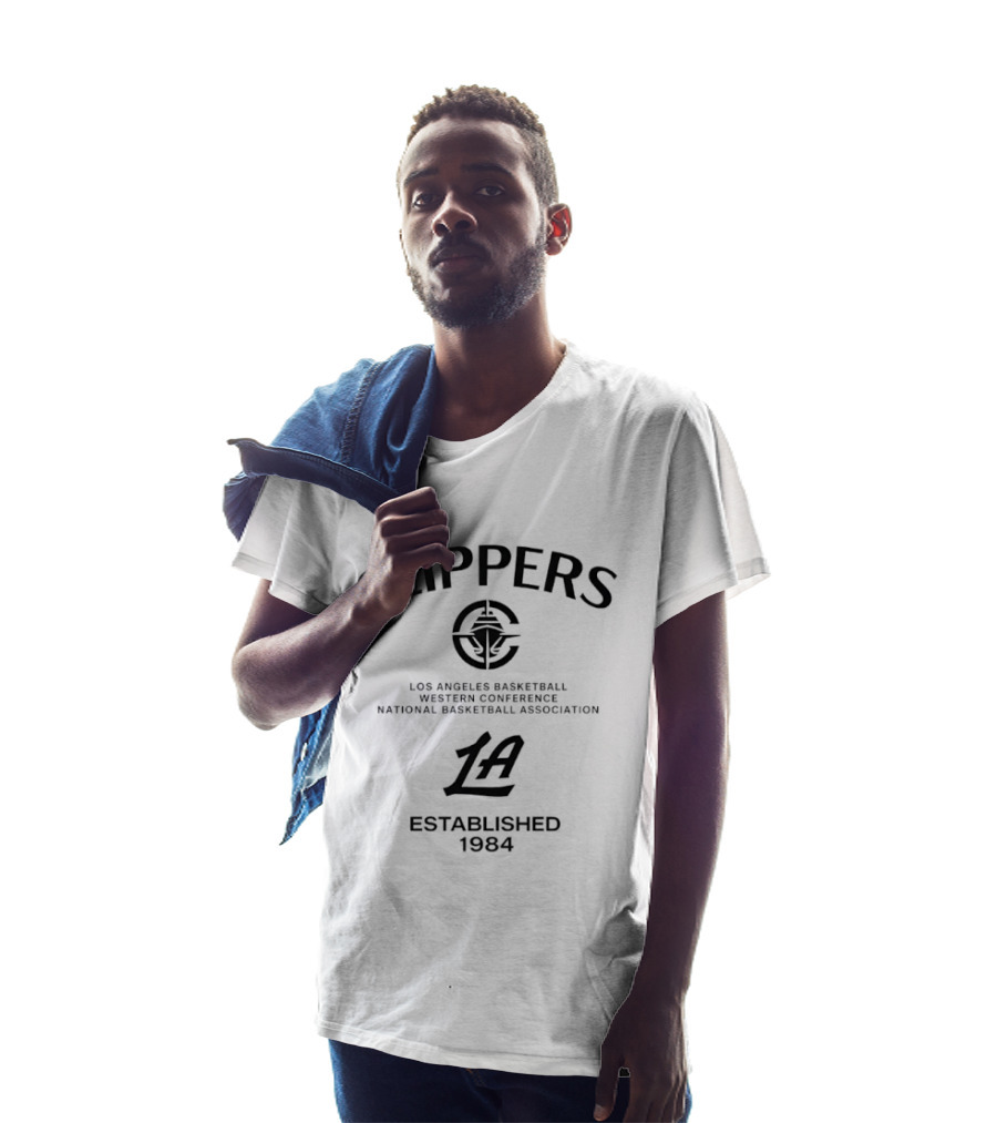 Clippers LA Los Angeles Basketball Western Conference Established 1984 T-Shirt
