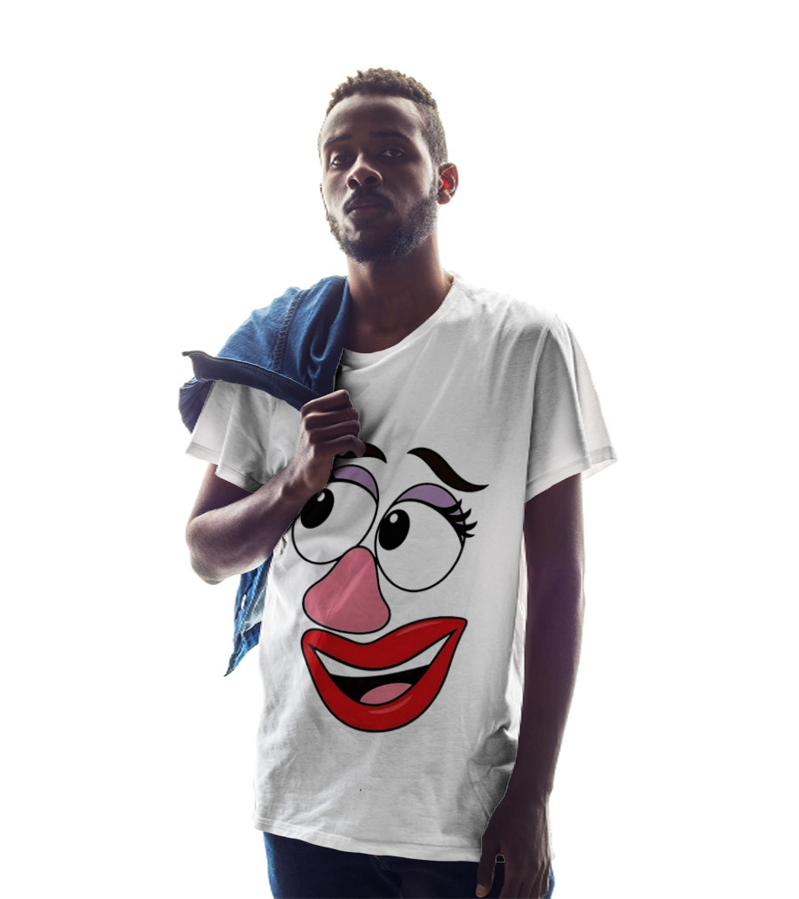 Mrs Potato Head Toy Story Hasbro Cartoon Face T-Shirt