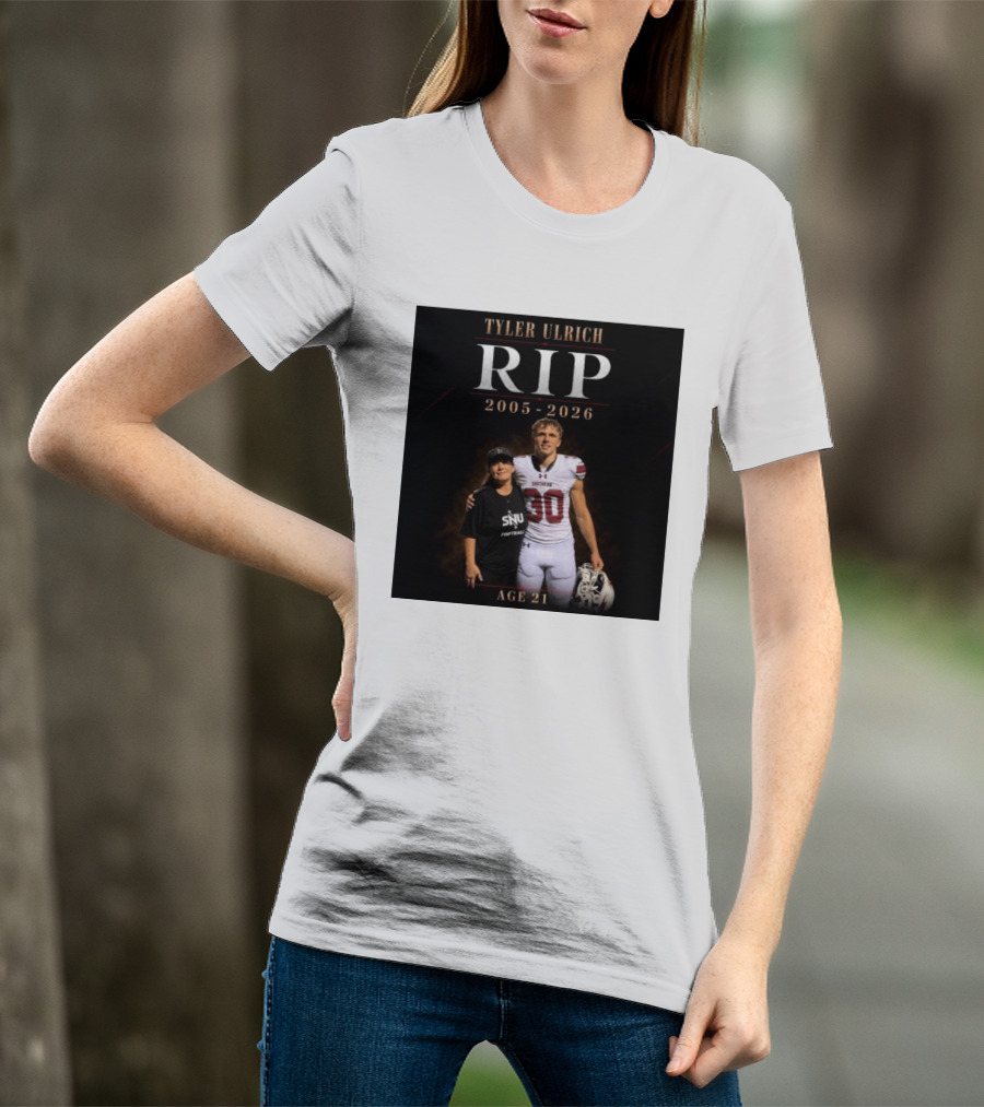 Tyler Ulrich RIP 2005 2026 Age 21 SNU Football T-Shirt