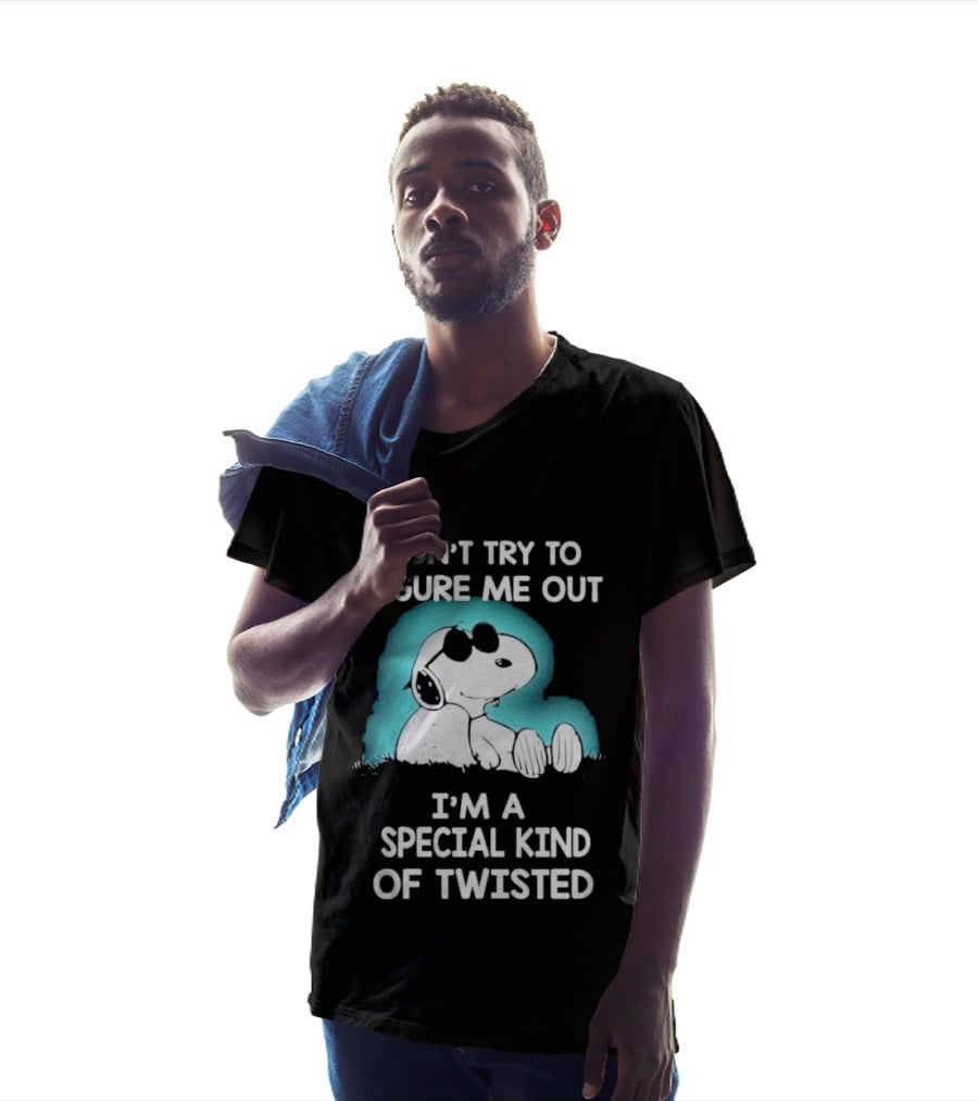 Snoopy Don't Try To Figure Me Out I'm A Special Kind Of Twisted Iconic Peanuts Character Humor T-Shirt