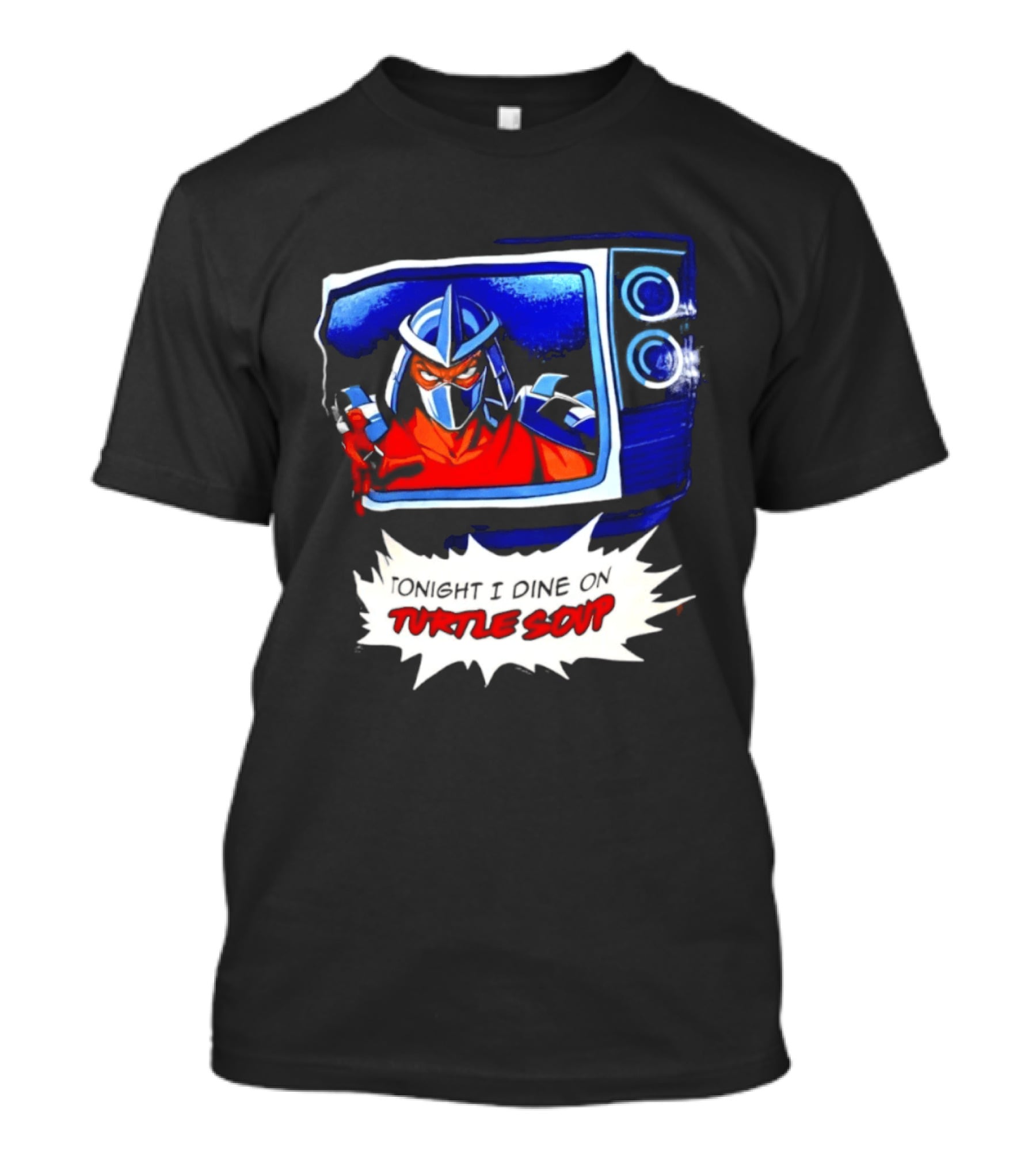 The Shredder Tonight I Dine On Turtle Soup Retro TV Villain Adventure T-Shirt