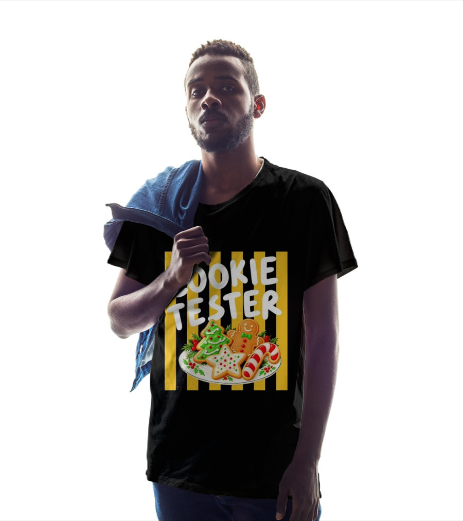 Cookie Tester Christmas Holiday Treats Gingerbread Man T-Shirt