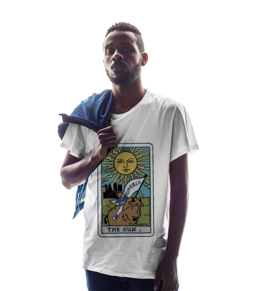 Buffalo Bills The Sun Tarot Card XVII T-Shirt