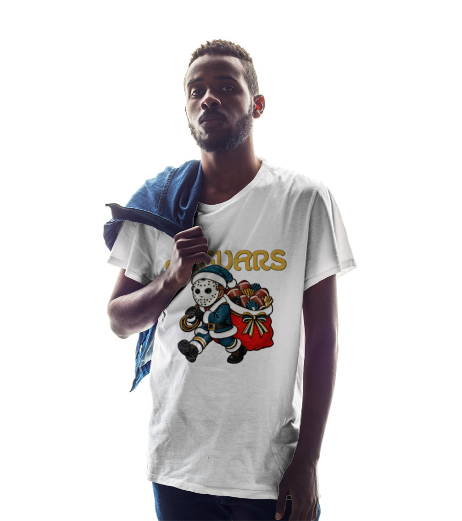 Jacksonville Football Christmas Horror Santa T-Shirt