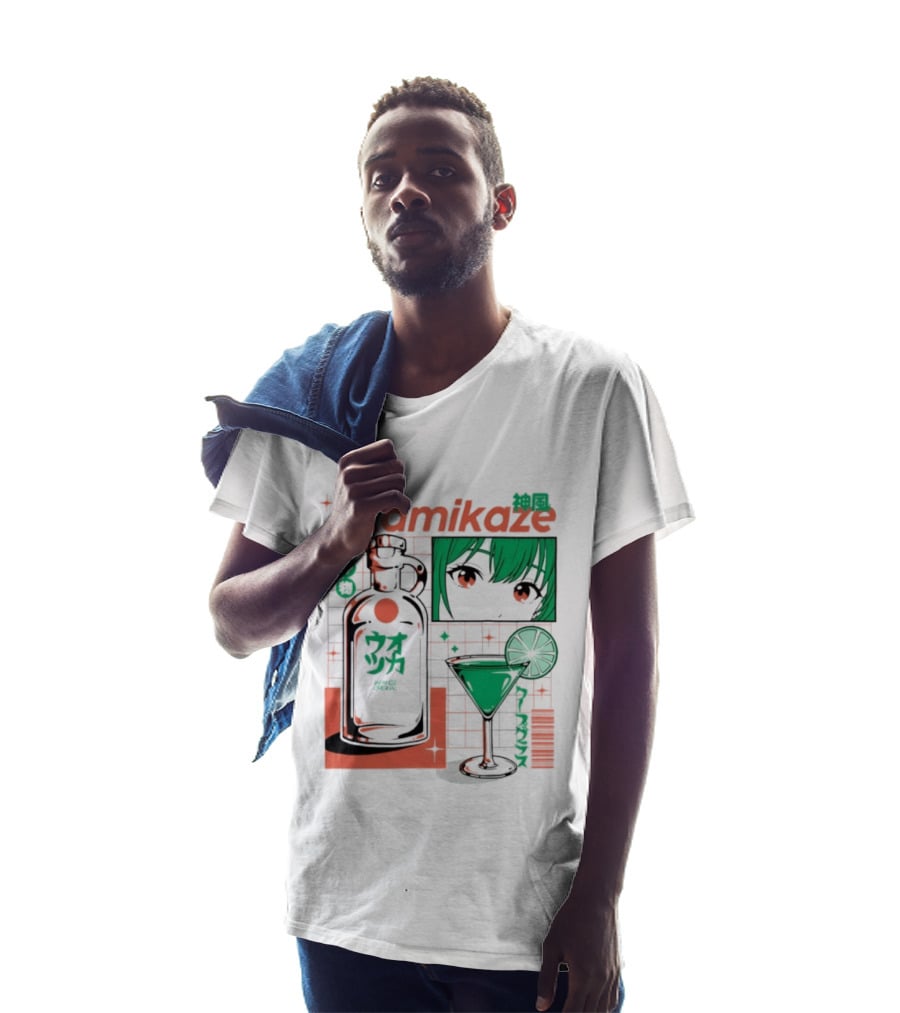 Kamikaze Japanese Original Cocktail Anime T-Shirt