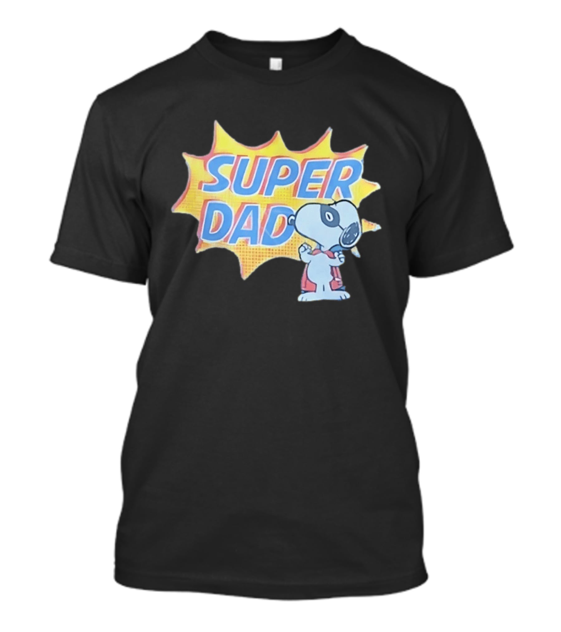 Snoopy Super Dad Peanuts Father's Day Superhero Comic T-Shirt