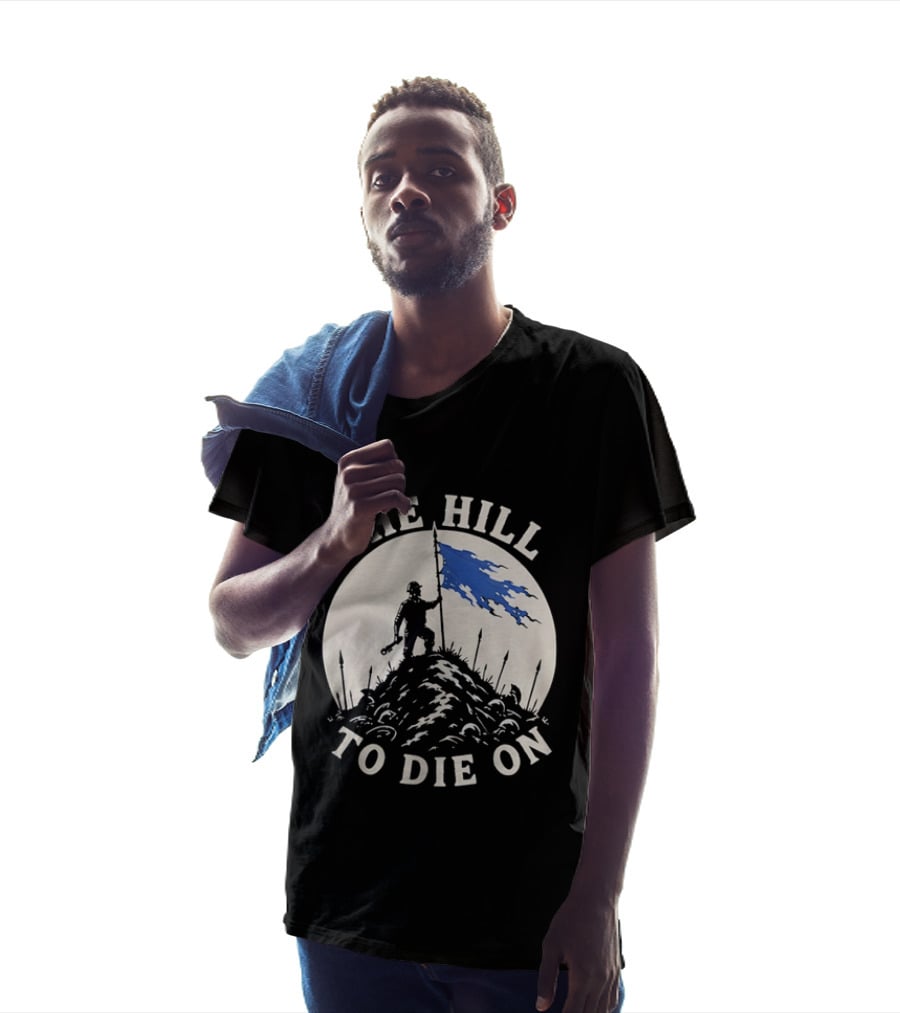 The Hill To Die On Flag Bearer T-Shirt