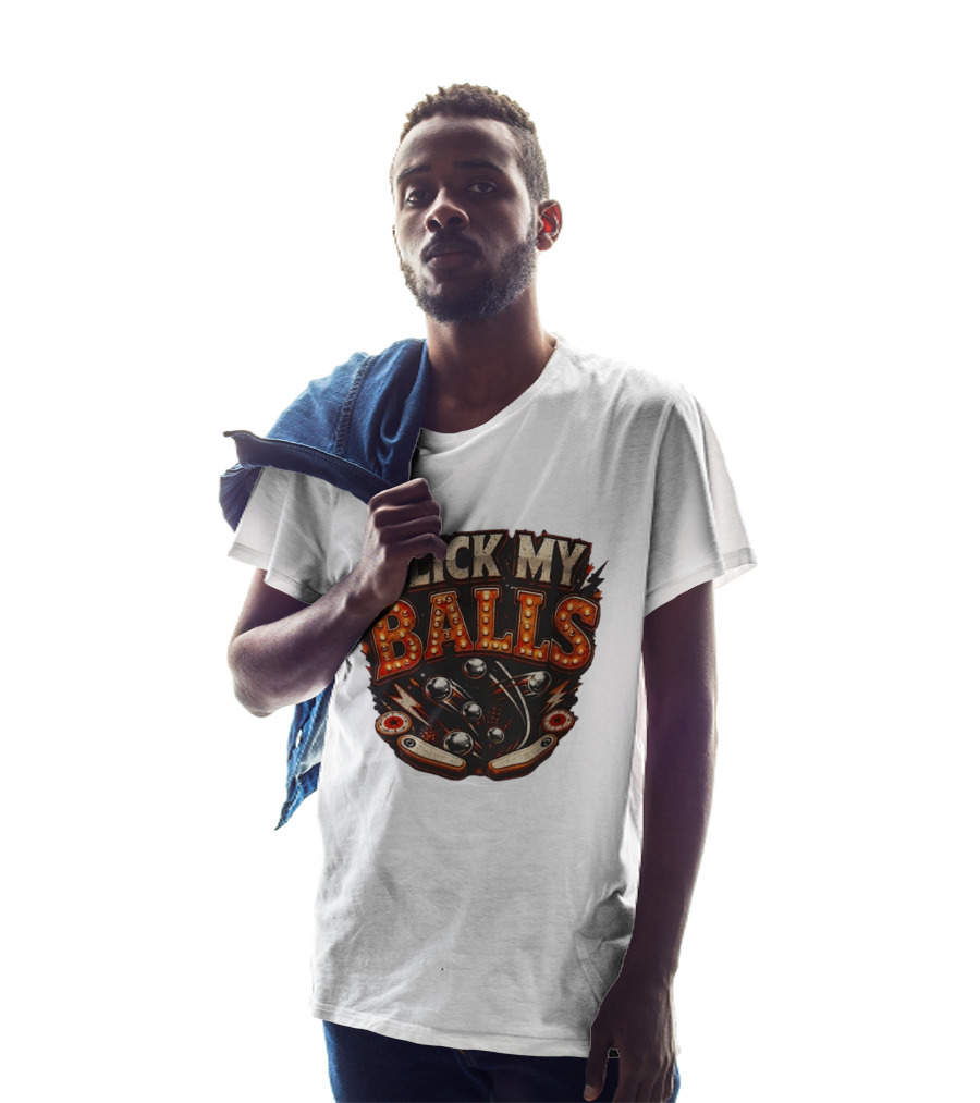 Flick My Balls Pinball Arcade Flipper Game T-Shirt