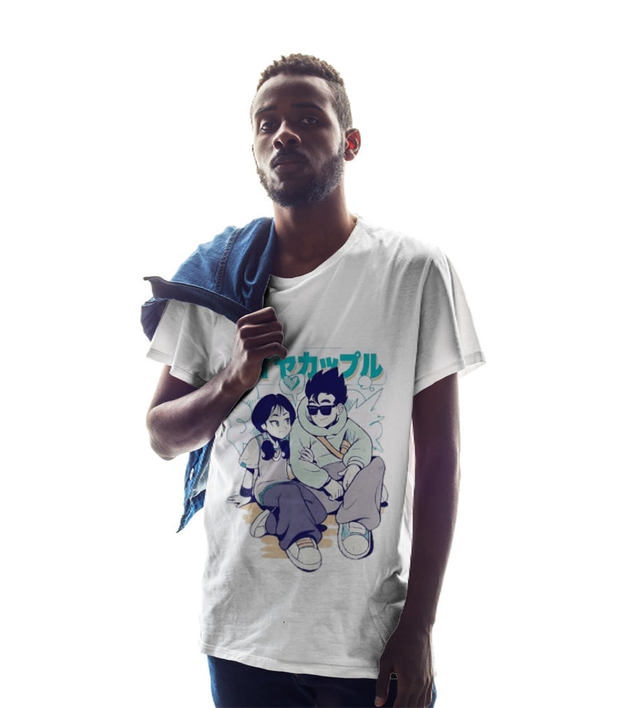 Gohan Videl Saiyan Couple Dragon Ball T-Shirt
