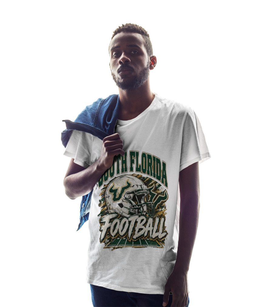 South Florida Bulls Football 90s Game Day QB Flowers Era T-Shirt