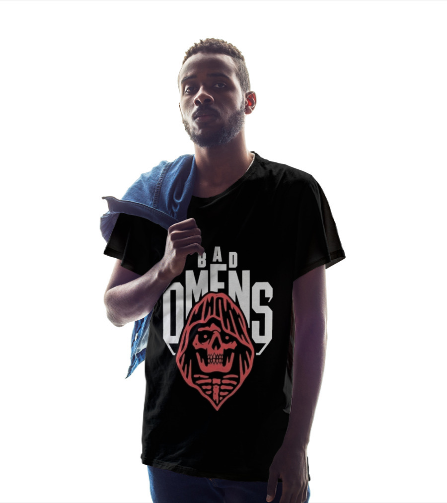 Bad Omens Skull Hooded Metalcore Heavy Metal T-Shirt