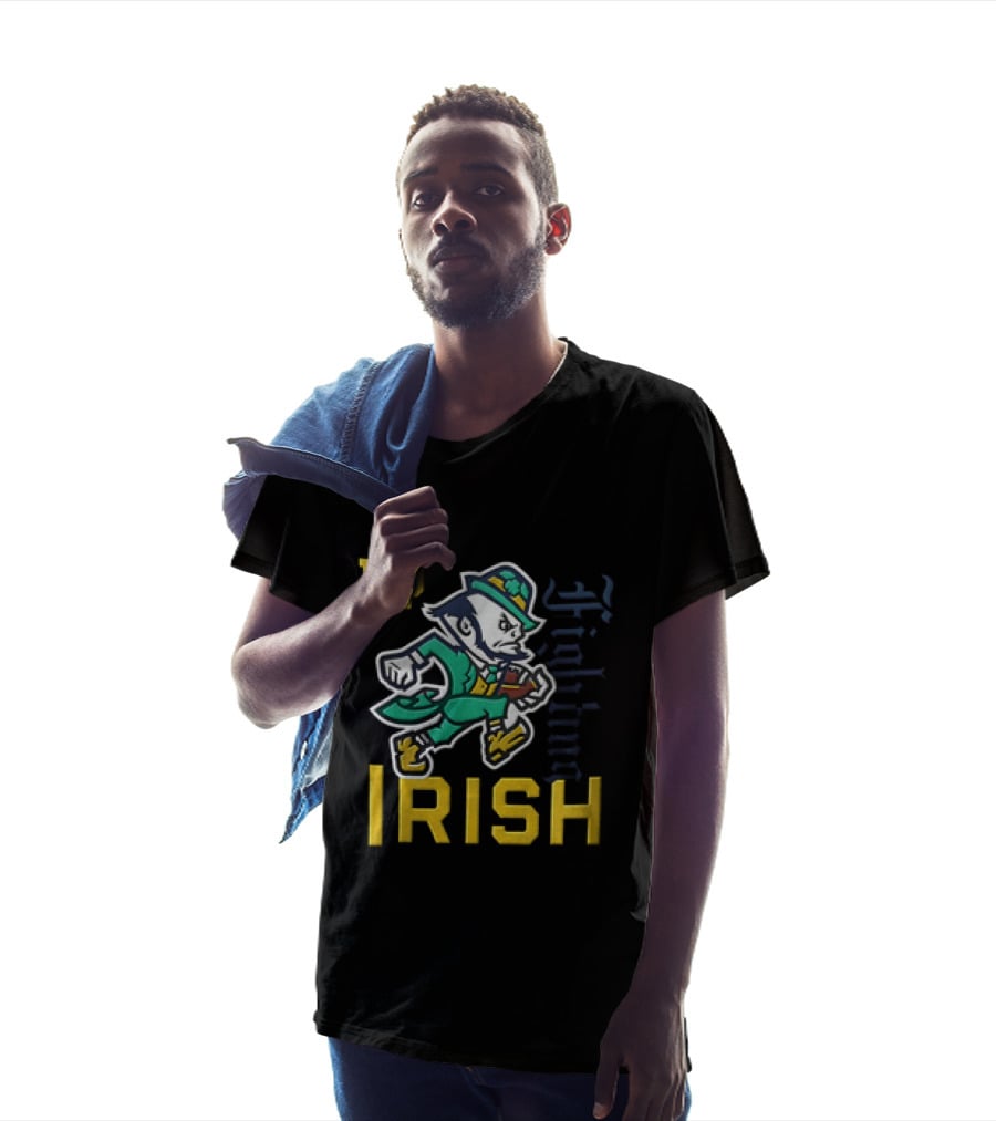 Notre Dame Fighting Irish Football ND Running Irishman T-Shirt