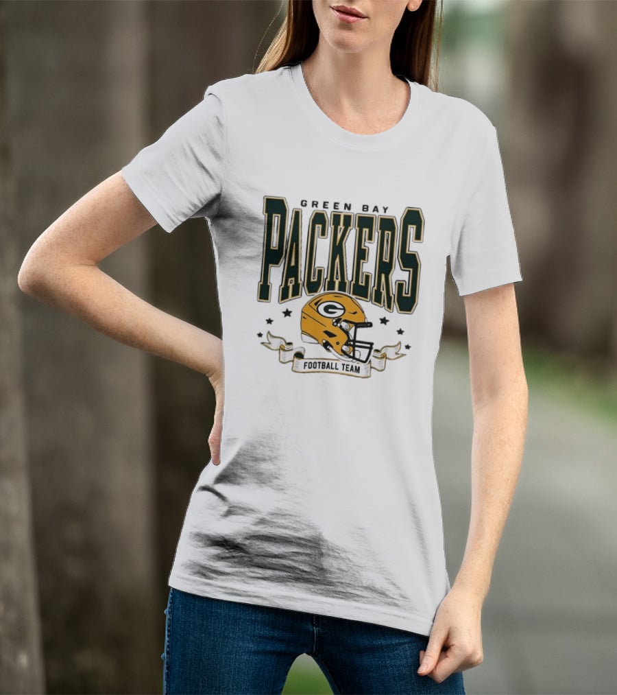Green Bay Packers Football Team G Helmet T-Shirt