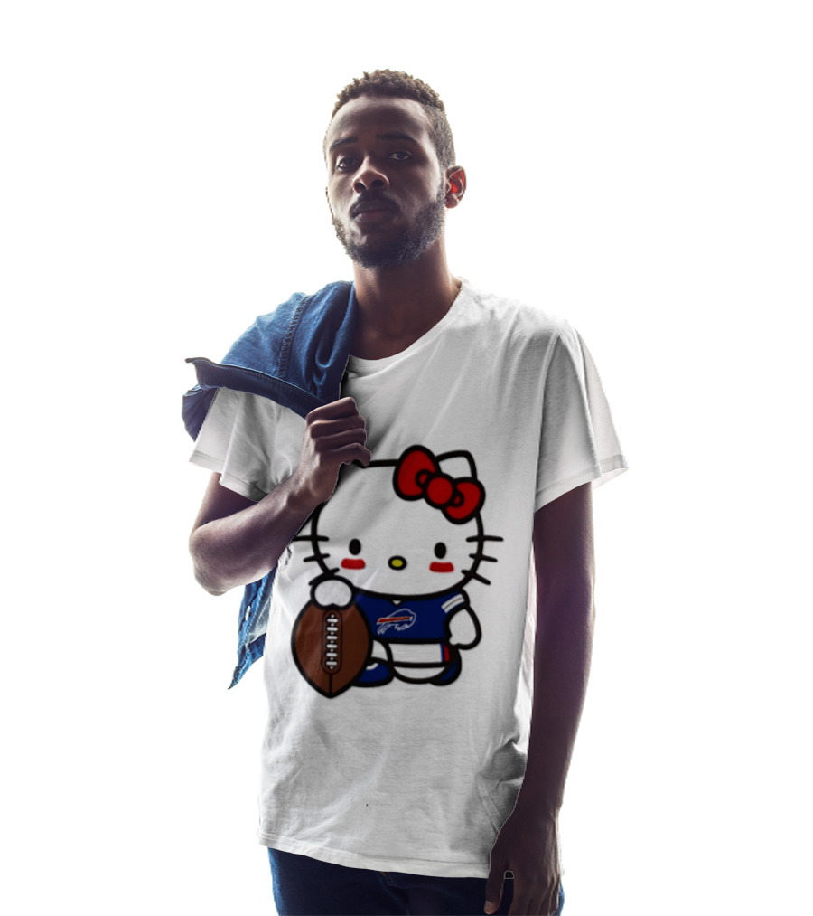 Hello Kitty Buffalo Bills Football Character Fan T-Shirt