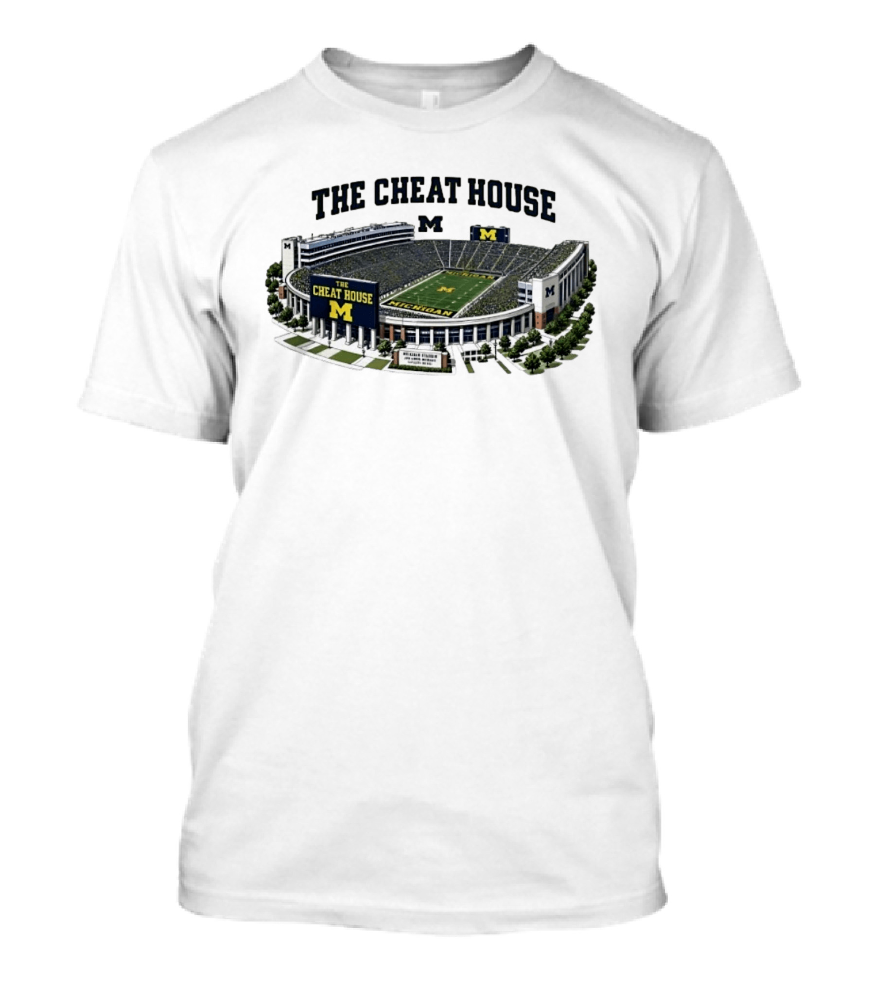 The Cheat House Michigan Wolverines Stadium M T-Shirt