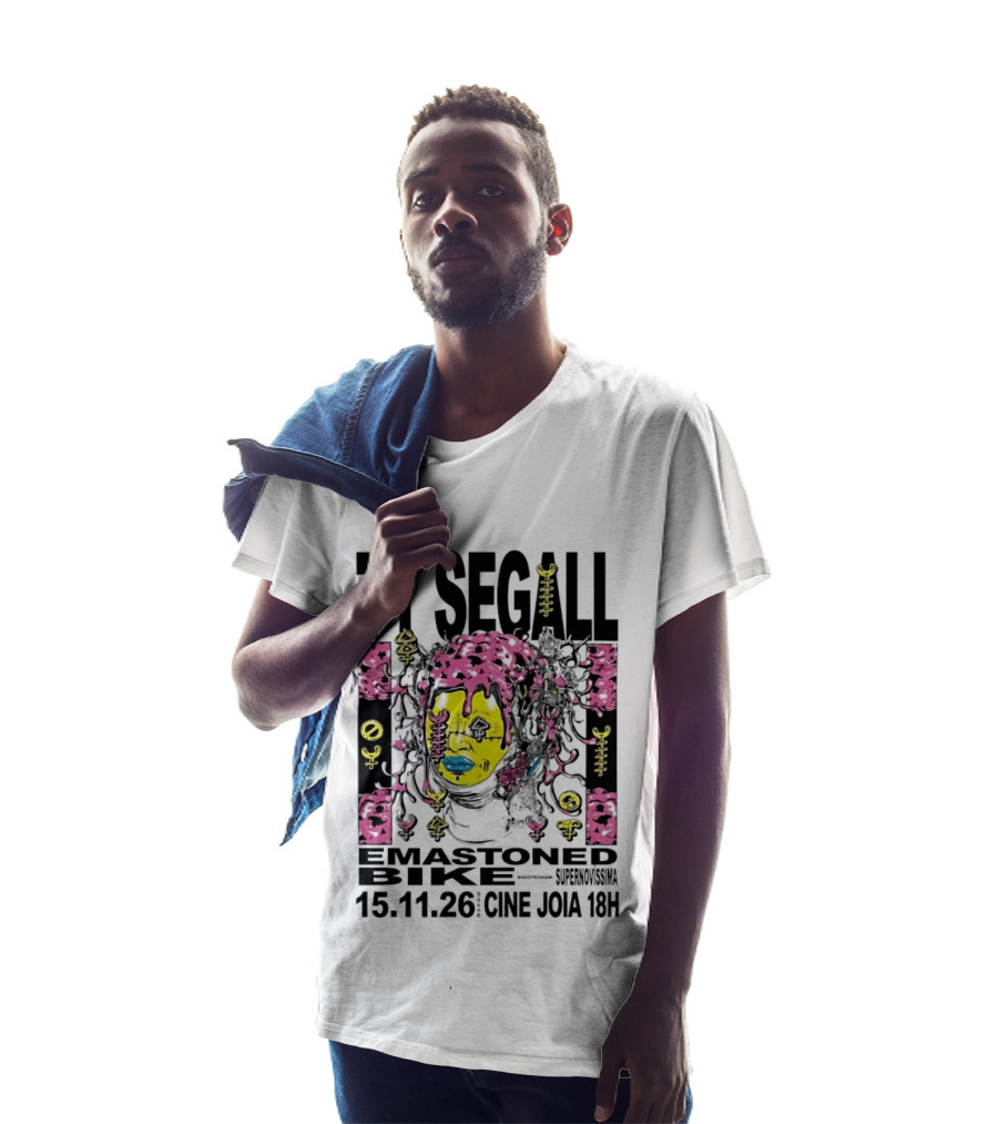 Ty Segall Emastoned Bike Concert At Cine Joia 15.11.26 18H Vibrant Psychedelic Face T-Shirt