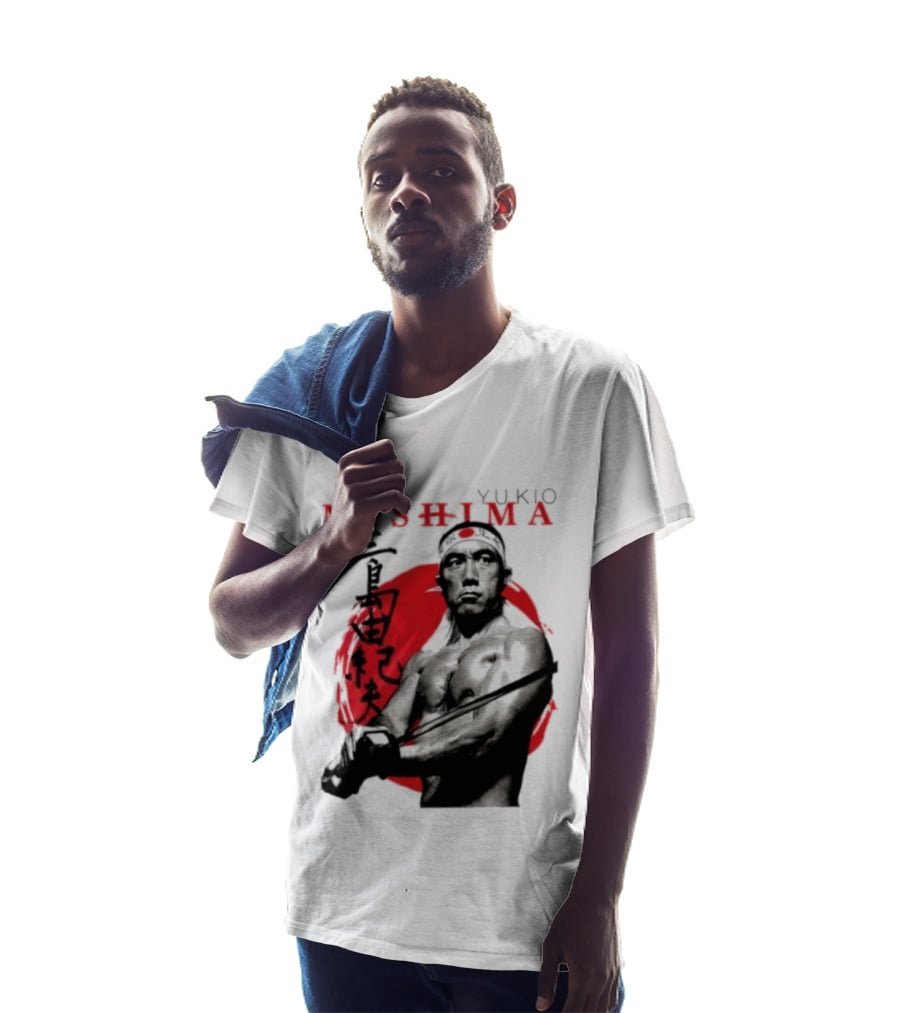 Yukio Mishima Samurai Warrior Japanese Calligraphy T-Shirt