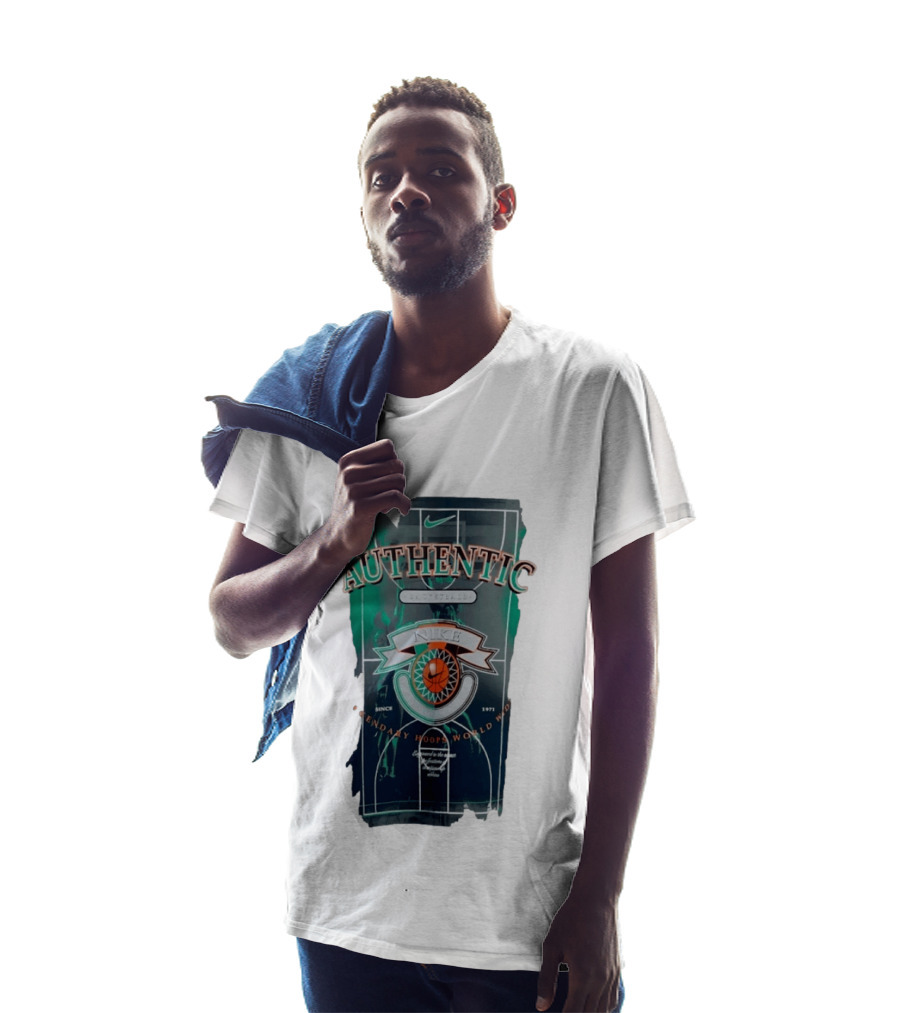 Authentic Nike Basketball Legendary Hoops Worldwide Since 1971 T-Shirt