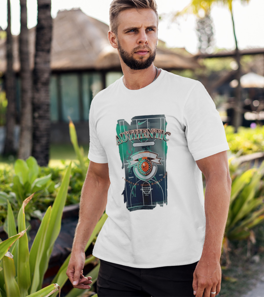 Authentic Nike Basketball Legendary Hoops Worldwide Since 1971 T-Shirt