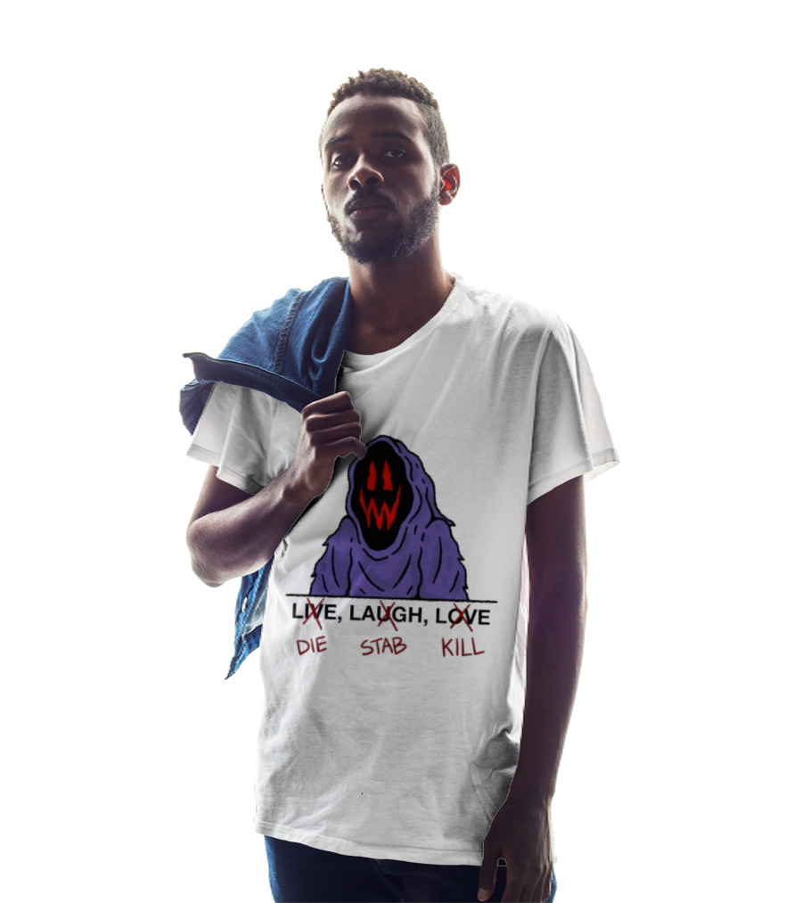 Grim Reaper Live Laugh Love Die Stab Kill T-Shirt
