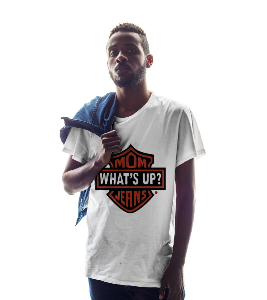 Mom What's Up Jeans Parody Logo Mock Up T-Shirt