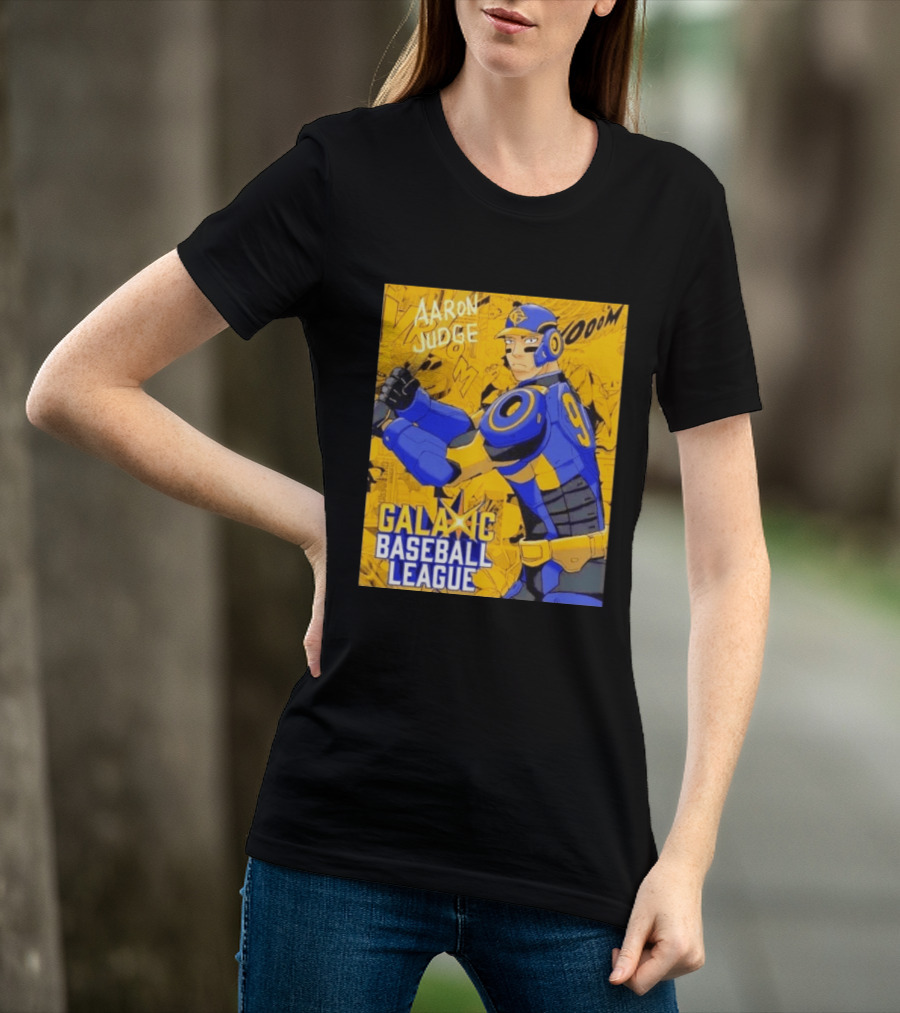 Aaron Judge Galactic Baseball League No 9 Comic T-Shirt