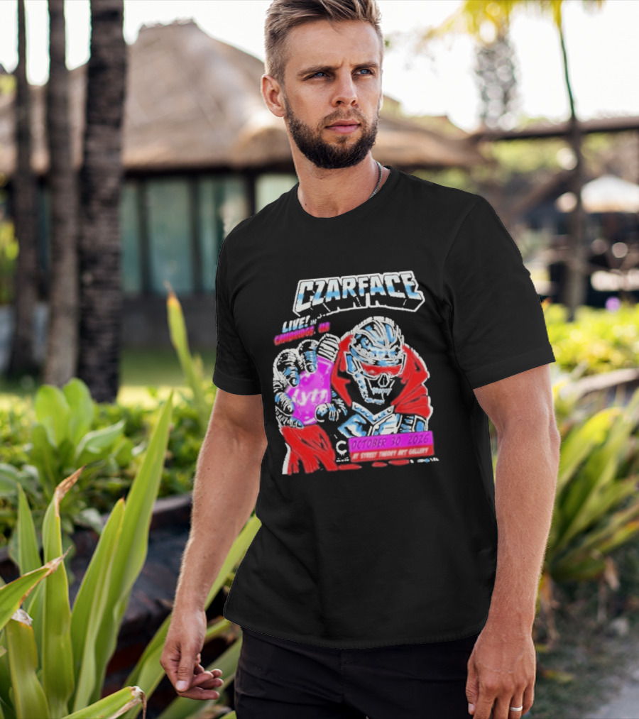 Czarface Live In Cambridge MA October 30 2026 Street Theory Art Gallery T-Shirt