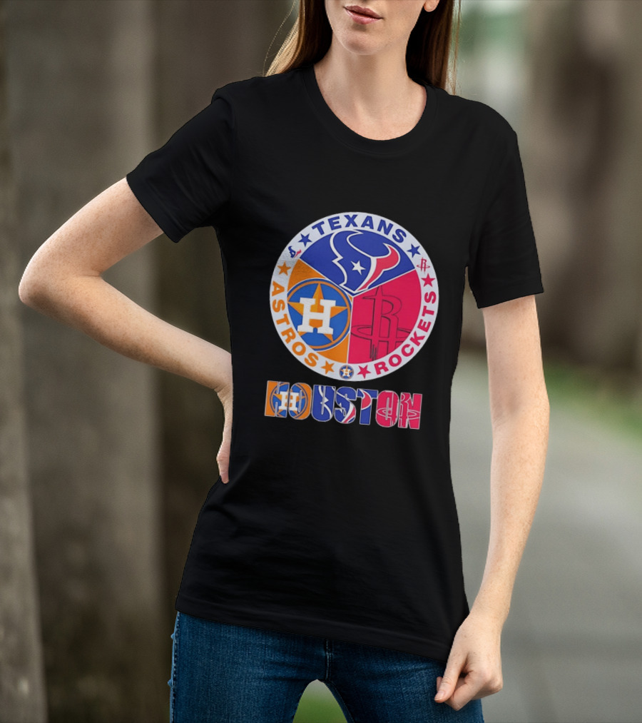 Houston Texans Astros And Rockets Team T-Shirt