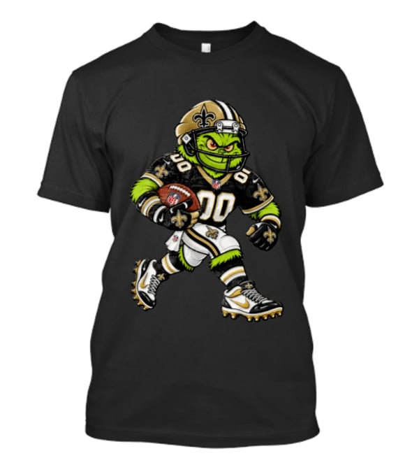 New Orleans Saints NFL Grinch Football Player T-Shirt