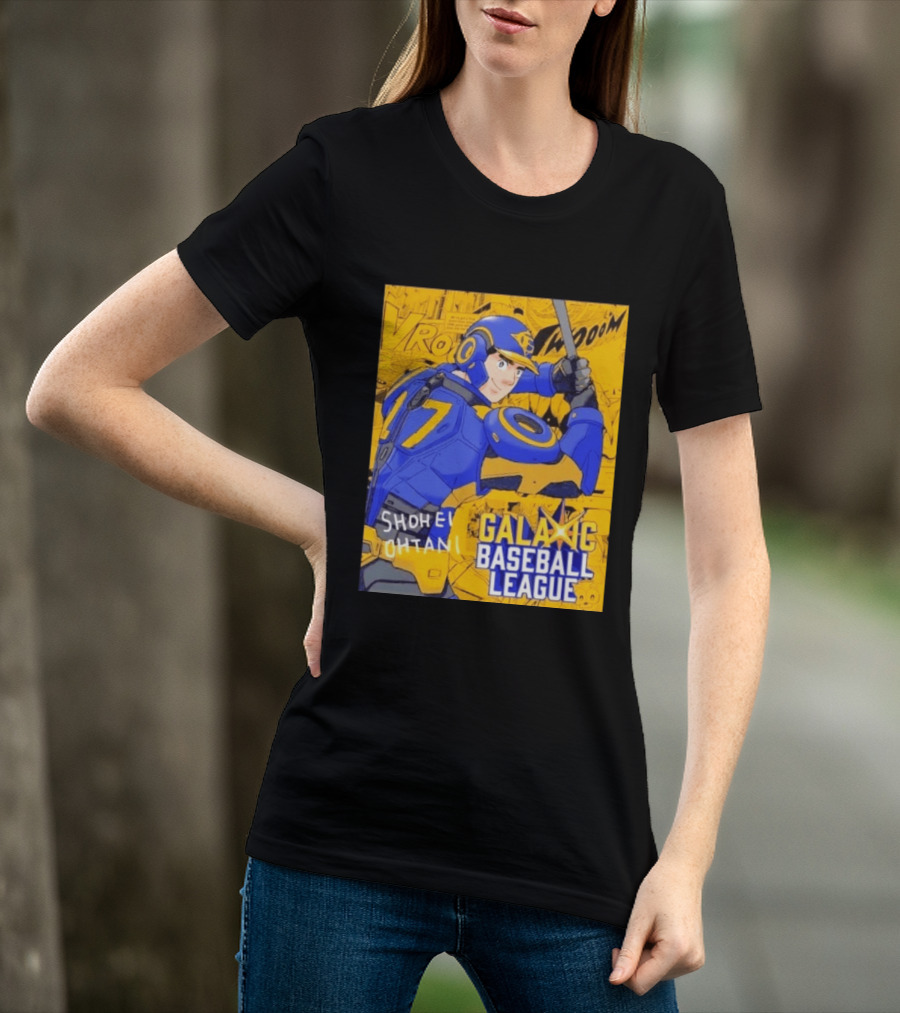 Shohei Ohtani 17 Galactic Baseball League Comic Style Fan Merch T-Shirt