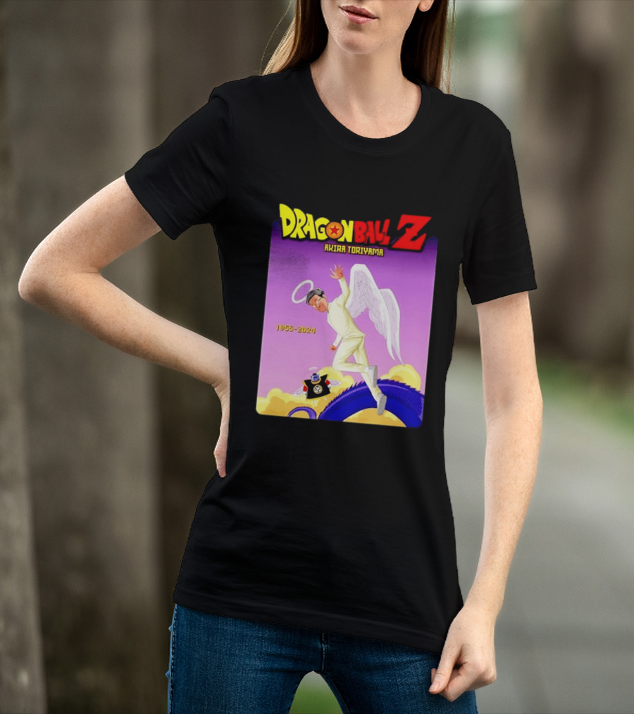 Dragon Ball Z Akira Toriyama 1955 2024 Angel T-Shirt