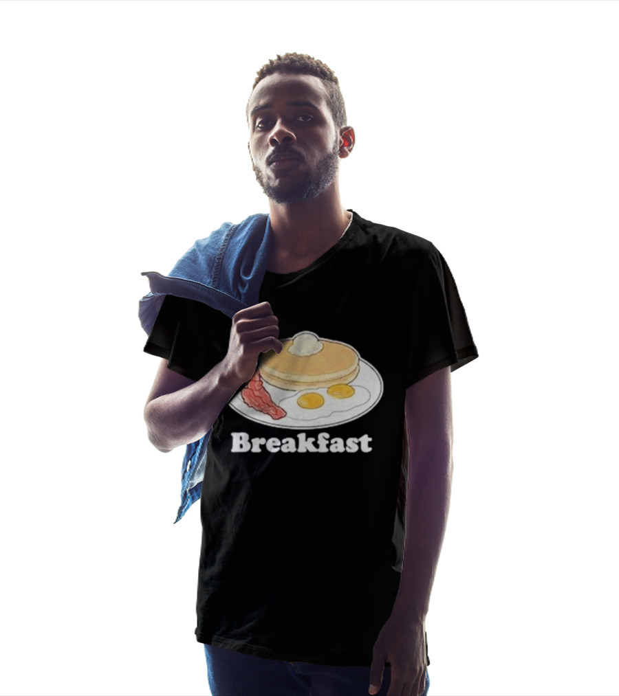 Breakfast Pancakes Eggs And Bacon Plate T-Shirt