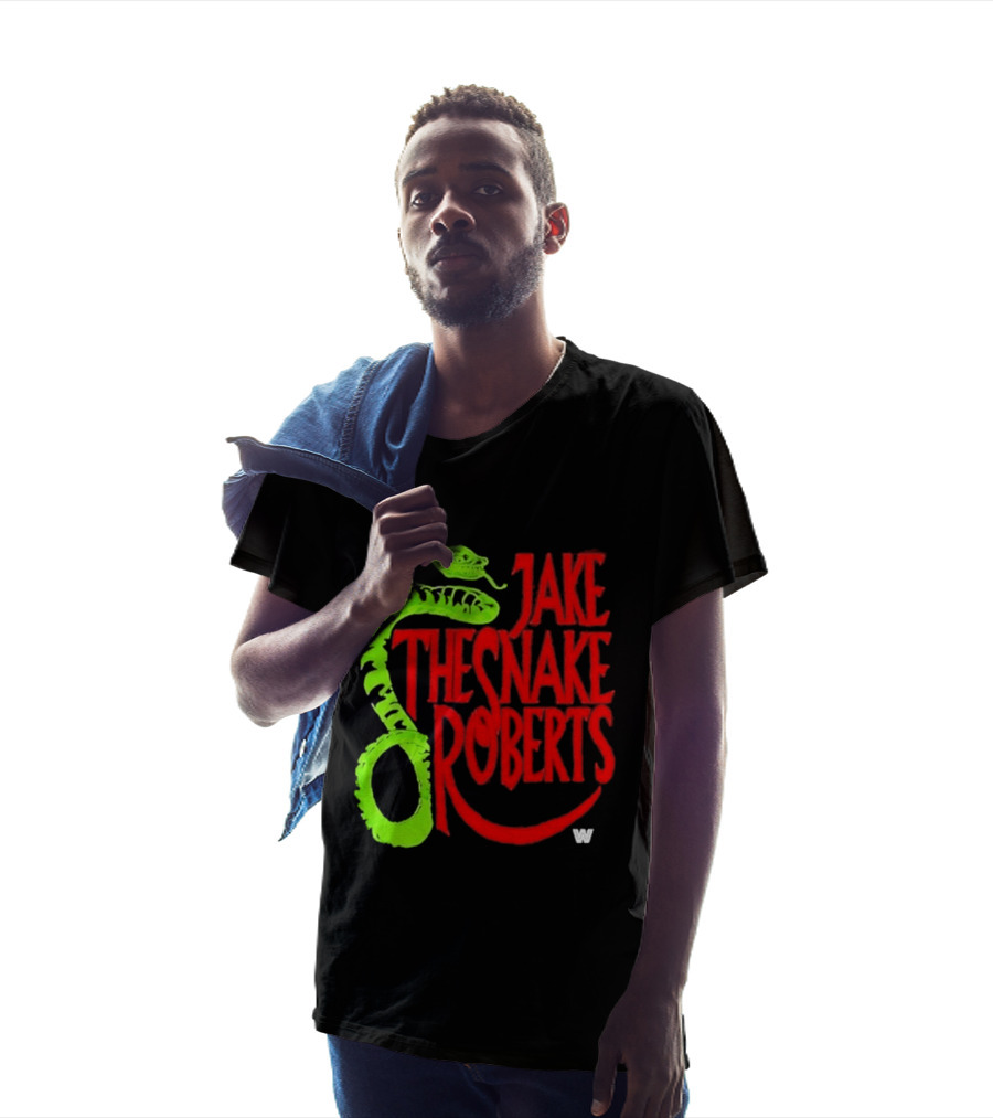 Jake The Snake Roberts WWE Retro 80s Neon T-Shirt