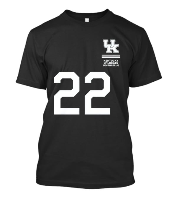 Kentucky Wildcats Milan Momcilovic Number 22 Go Big Blue T-Shirt