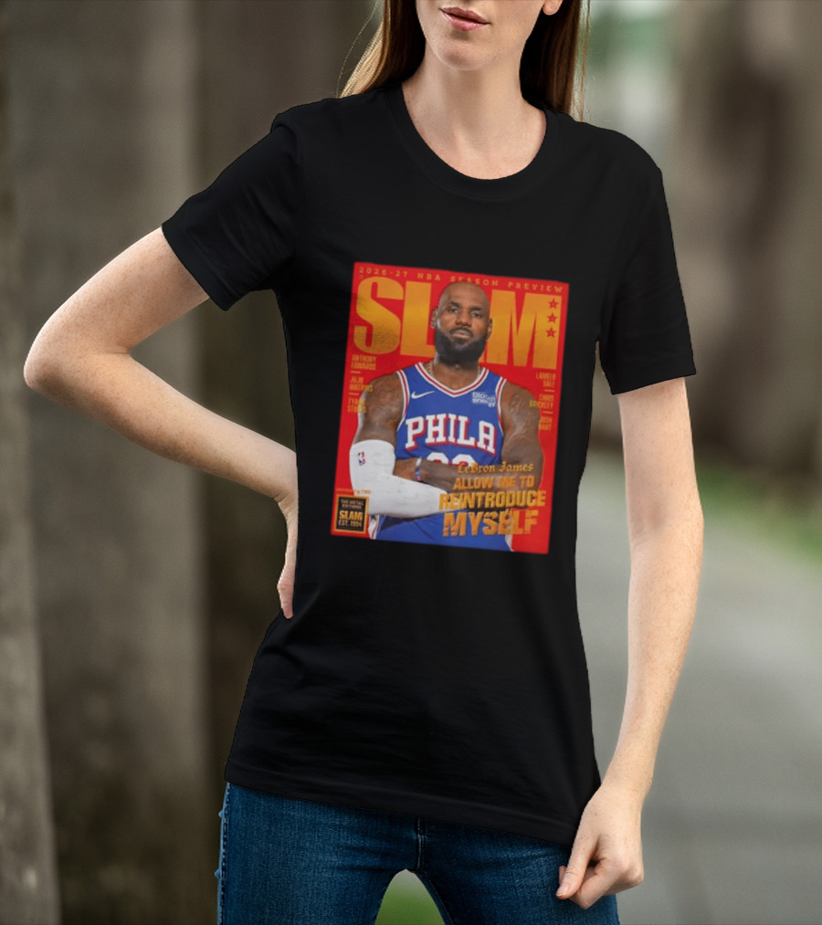 2026 27 NBA Season Preview Anthony Edwards Lamelo Ball Juju Watkins Chris Brickley Tyran Stokes Josh Hart LeBron James SLAM Magazine T-Shirt