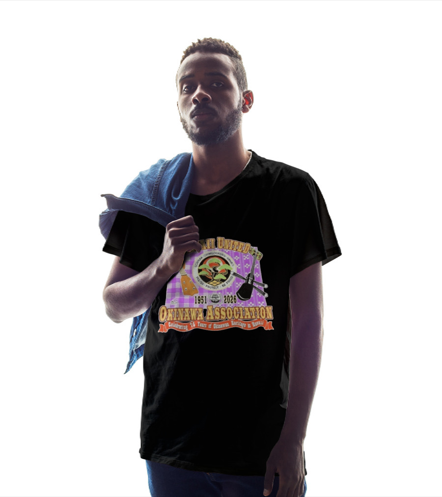 Hawaii United Okinawa Association 1951 2026 Uchinā Chi Ukuru Hawaii 75 Years Polish Protect Be Proud T-Shirt