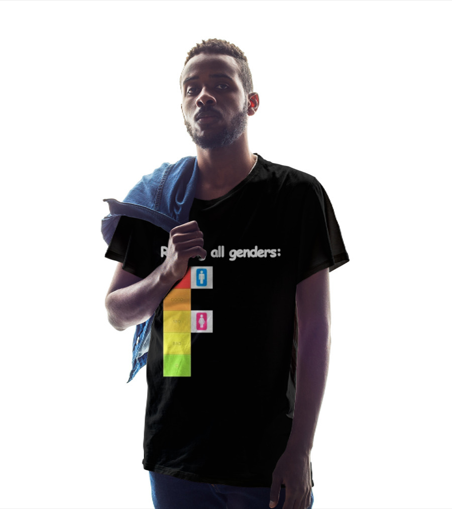Ranking All Genders Tier List Meme Coated Good Mid Ok D T-Shirt