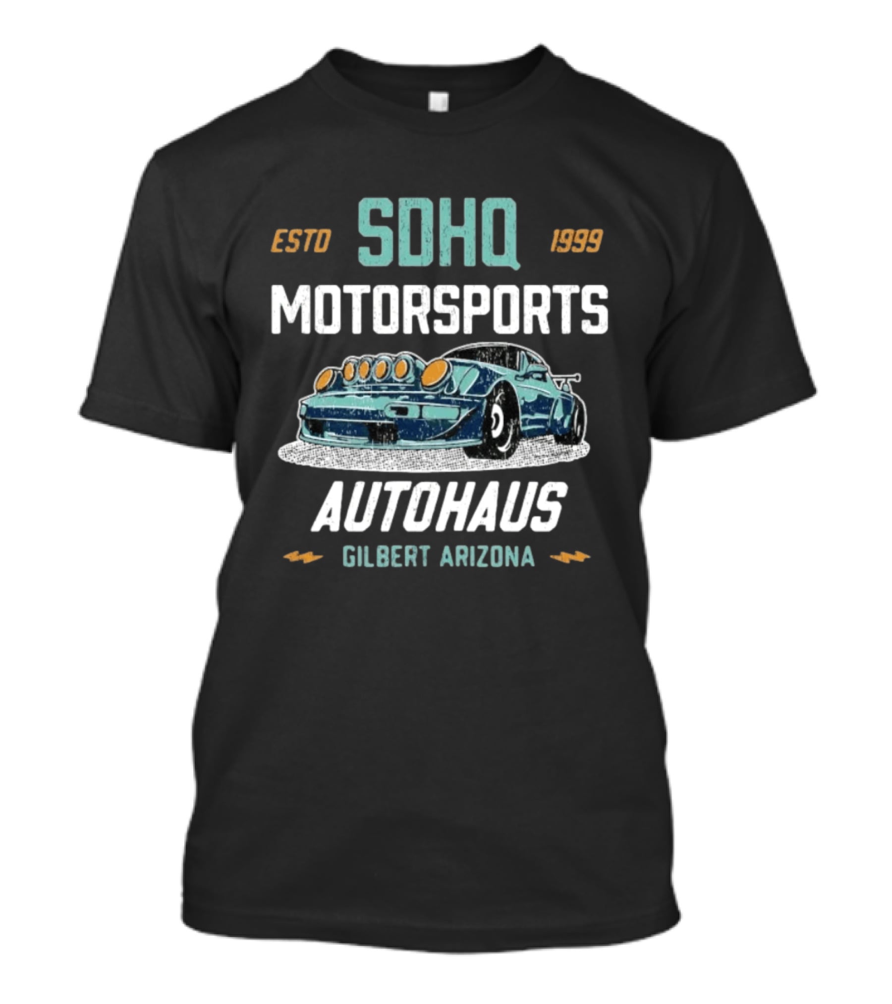 SDHQ Motorsports Autohaus Estd 1999 Gilbert Arizona Racing Car T-Shirt