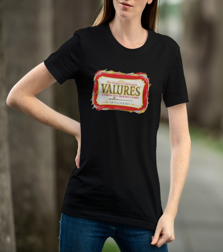 The Original Celebrated Valures Curiously Bright Lures Spinners T-Shirt