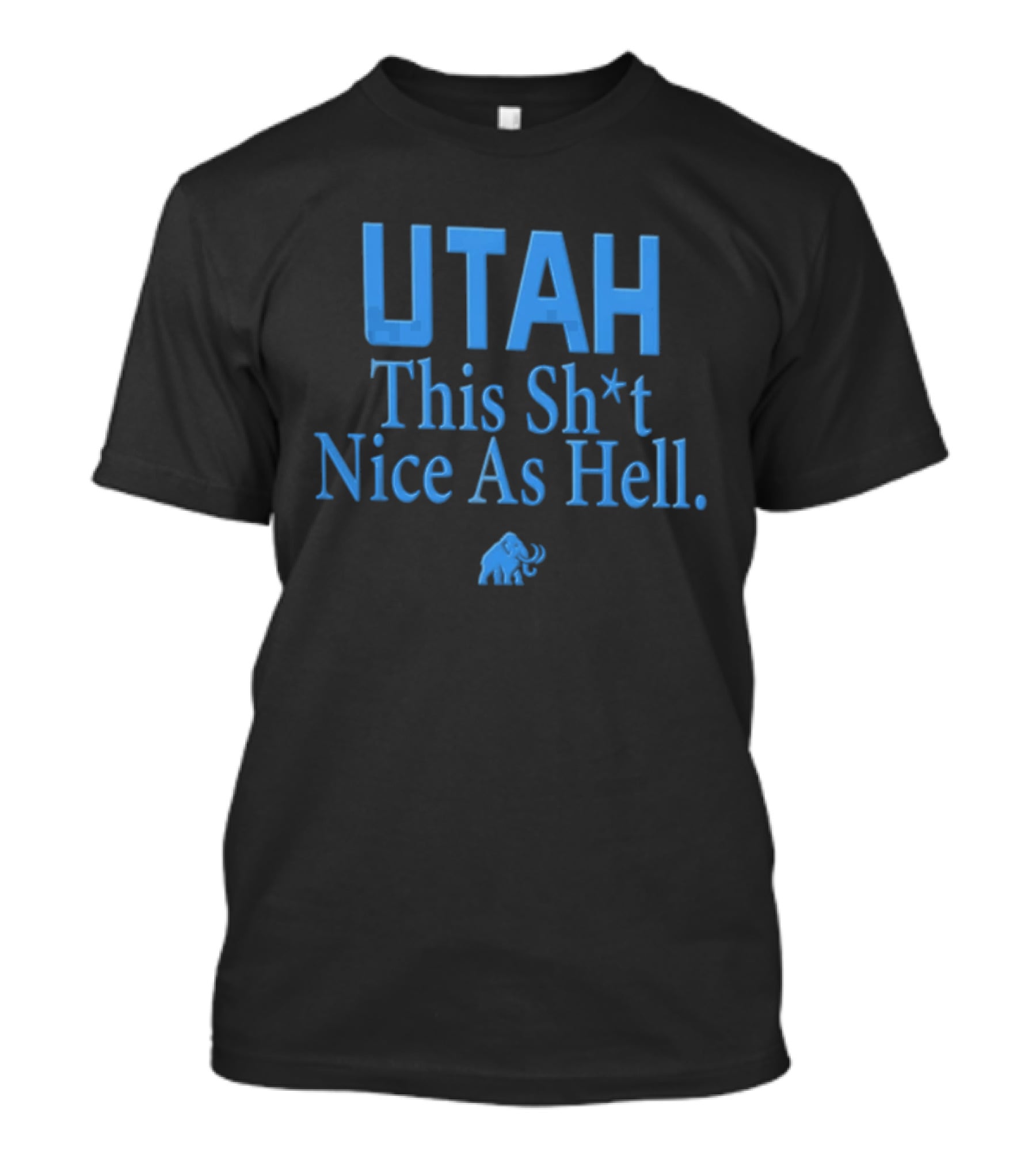 Utah This Sh*t Nice As Hell Light Blue Elephant T-Shirt