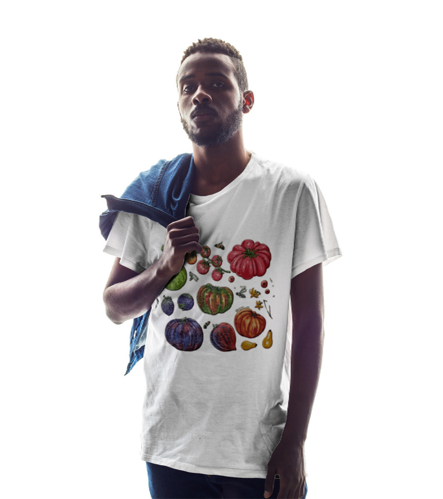Claire Baldwin Liberty Heirloom Tomatoes Variety T-Shirt