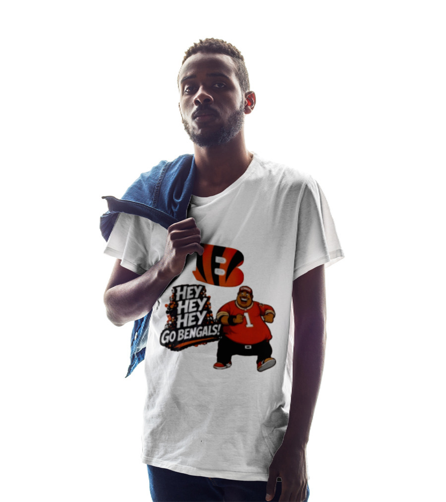 Ja Marr Chase Fat Albert Cincinnati Bengals Hey Hey Hey Go Bengals T-Shirt