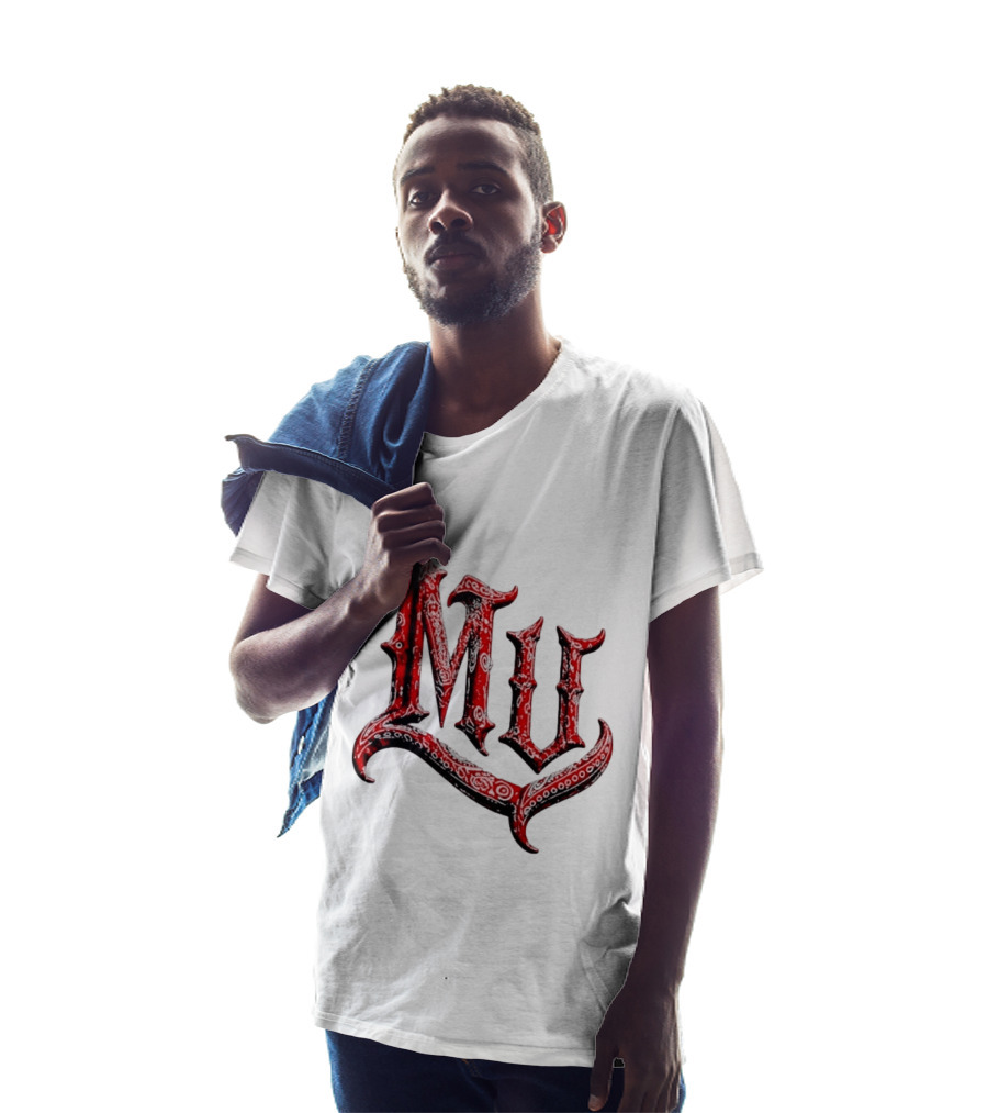 MU XXX Red Bandana Pattern Marinated Urbans T-Shirt